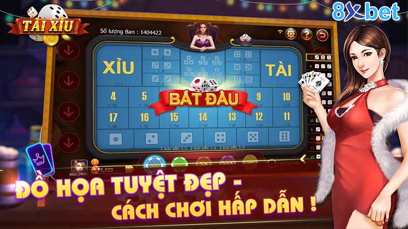Tài xỉu 8xbet - Chơi tài xỉu online đổi thưởng uy tín tiền thật 2 Giới thiệu về game bài tài xỉu 8XBet