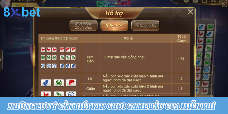 Chơi game bầu cua miễn phí: Chơi thả ga, trúng thưởng bất ngờ 4 Những lưu ý cần biết khi chơi game bầu cua miễn phí
